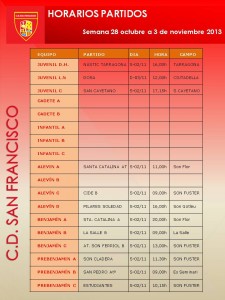 horario 2-3-11