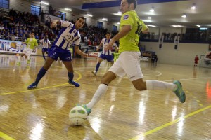Chicho en el partido ante Jumilla