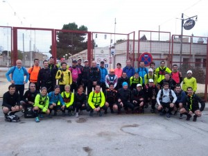 Socis de la PB Els Tamarells, participants en el Trail