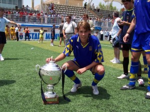 foto de archivo Como Campeón de España Juvenil