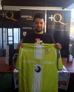 David Ruiz - Burrito - en su presentación como jugador del Manacor FS