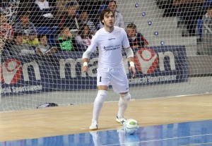 Carlos Barrón en un partido de la pasada temporada