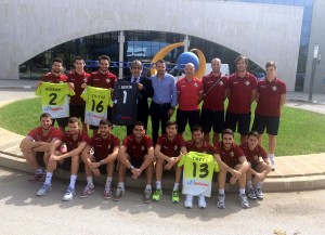 Visita del Palma Futsal a las instalaciones de Air Europa 2