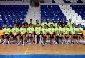 Foto del Palma Futsal antes del entrenamiento de este jueves 1
