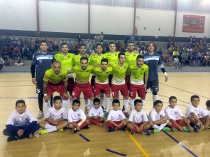 Formación del Palma Futsal ante Las Cuevecitas