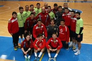 El Palma Futsal posando en Son Moix antes de recibir al Barcelona 1