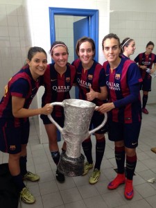 Mariona Caldentey i el Barça, campions de Lliga