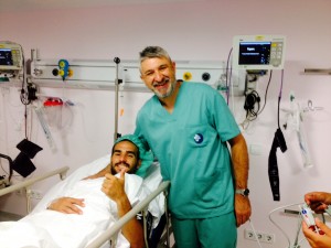 Chicho, operado con éxito por el médico del Palma Futsal