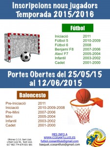 Noves Inscripcions