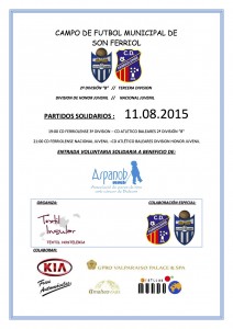 Cartel partido benéfico