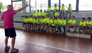 Juanito, en el campus del Palma Futsal el pasado verano en Palma