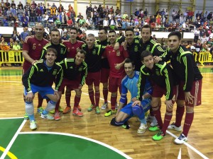 La selección española tras la victoria ante Macedonia