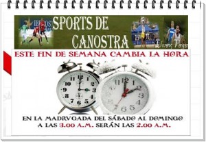 cambio de hora