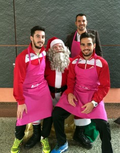 Joselito, José Tirado y Chicho, en el desayuno solidario de Air Europa