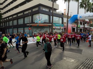 Los jugadores del Palma Futsal en plena carrera 1