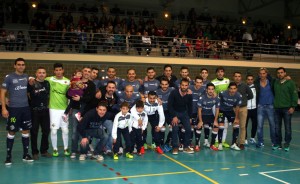 El Palma Futsal con varios de los veteranos del club 1