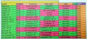 Joventut-Son-Oliva-Horarios