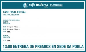 horarios finales futsal