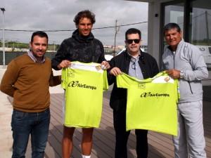 José Tirado, Rafael Nadal, Miquel Jaume y Toni Nadal 1