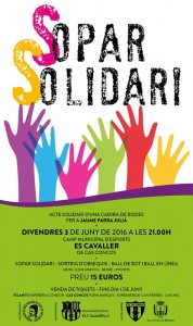 Sopar solidari a Cas Concos