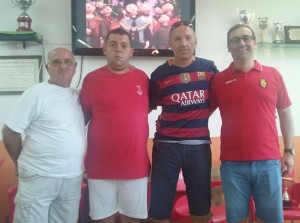 Representants de les quatre penyes participants