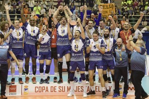 Final de la Copa del Rey entre el CV Teruel y el Ventura Palma celebrado en el Pabellon Europa de Leganes el dia 25 de Febrero de 2017.