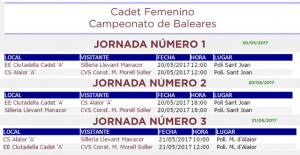 Calendario-campionat-balear-volei-cadet-fem