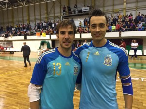 Carlos Barrón y Paco Sedano, con España