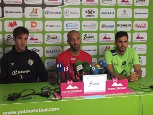 Vadillo, Barrón y Quintela en la rueda de prensa