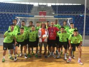 El Palma Futsal posa con Jan Ahlberg, entrenador sueco