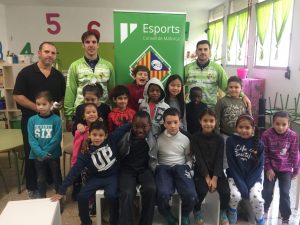 Carlos Barrón y Diego Quintela visitaron el colegio Virgen de Lluc 2