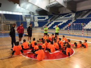 Carlos Barrón y Manu participan en la segunda sesión de la Escuela de Porteros 2