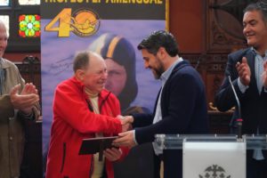 Presentació Màster Pesca Submarina Lliurament placa a Pep Amengual