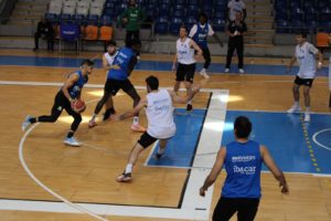 Un instante del último entrenamiento del equipo en Son Moix