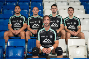 Charuto, Fabinho, Carlos Barrón, Deivão y David Peña posan en Son Moix